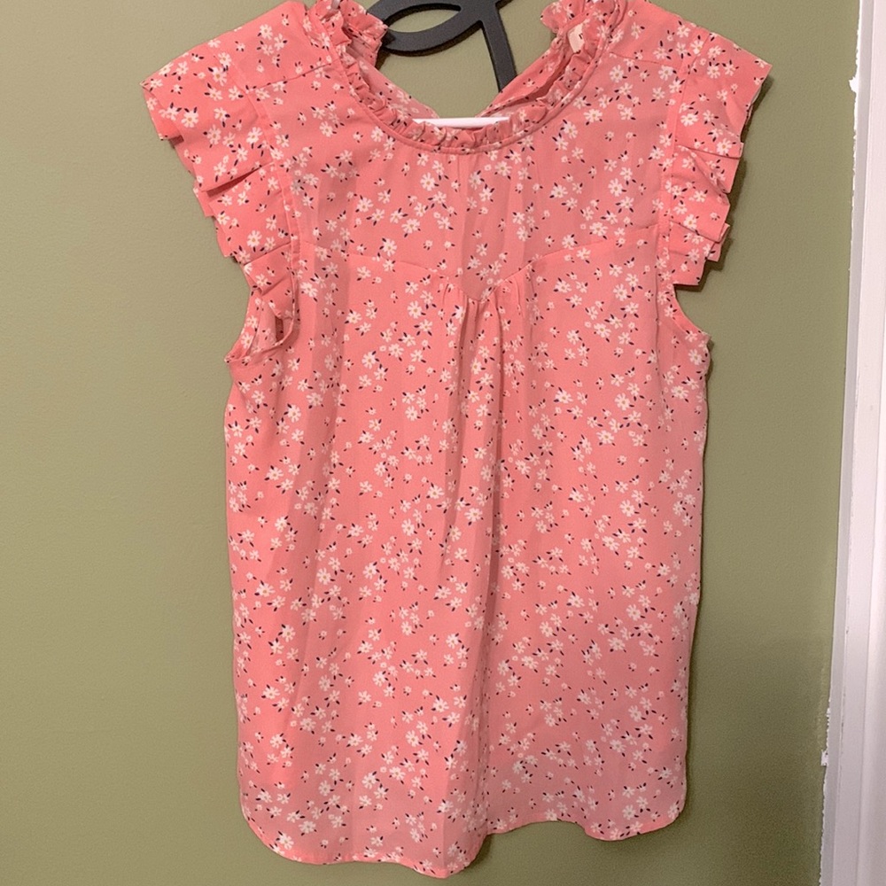 Floral monteau pink work blouse